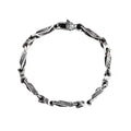 Vintage Ethnic Möbius Loop Bracelet – Distressed Blackened Finish, Minimalist Statement